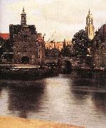 VERMEER VAN DELFT, Jan View of Delft (detail) qr oil painting reproduction